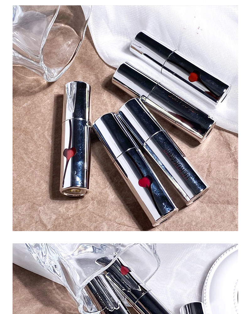 herorange~镭雕爱心唇釉雾面丝绒唇泥不易掉色哑光素颜显白口红泥 04#