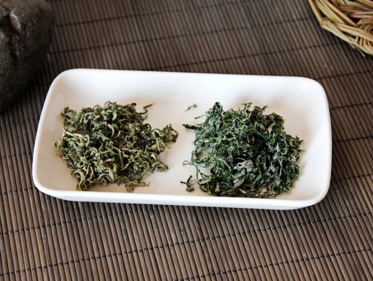 艾叶茶野生艾草茶小叶艾蒿茶艾尖茶胜蕲艾茶泡茶养生茶推荐图片色