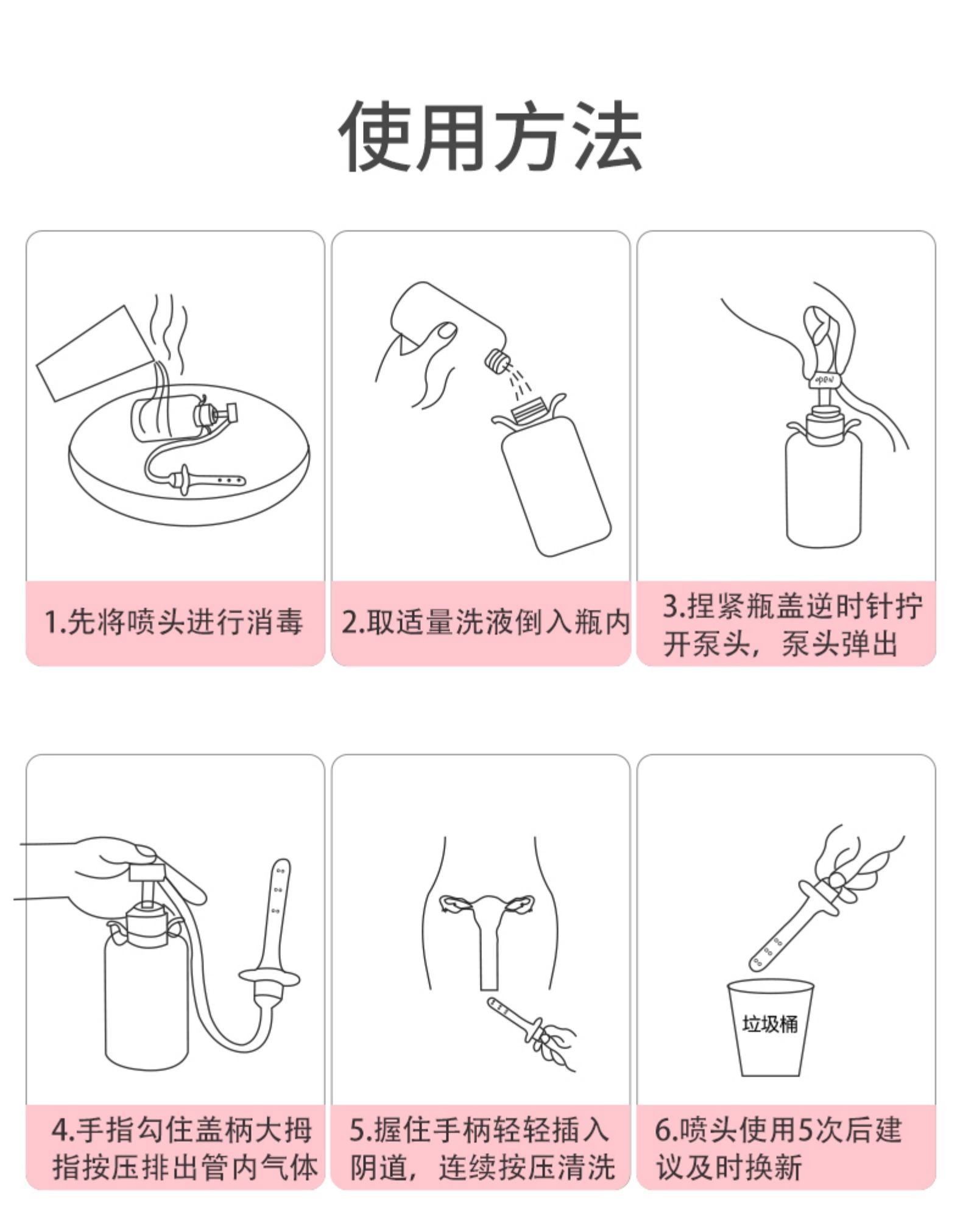 妇科冲洗器 用法图片