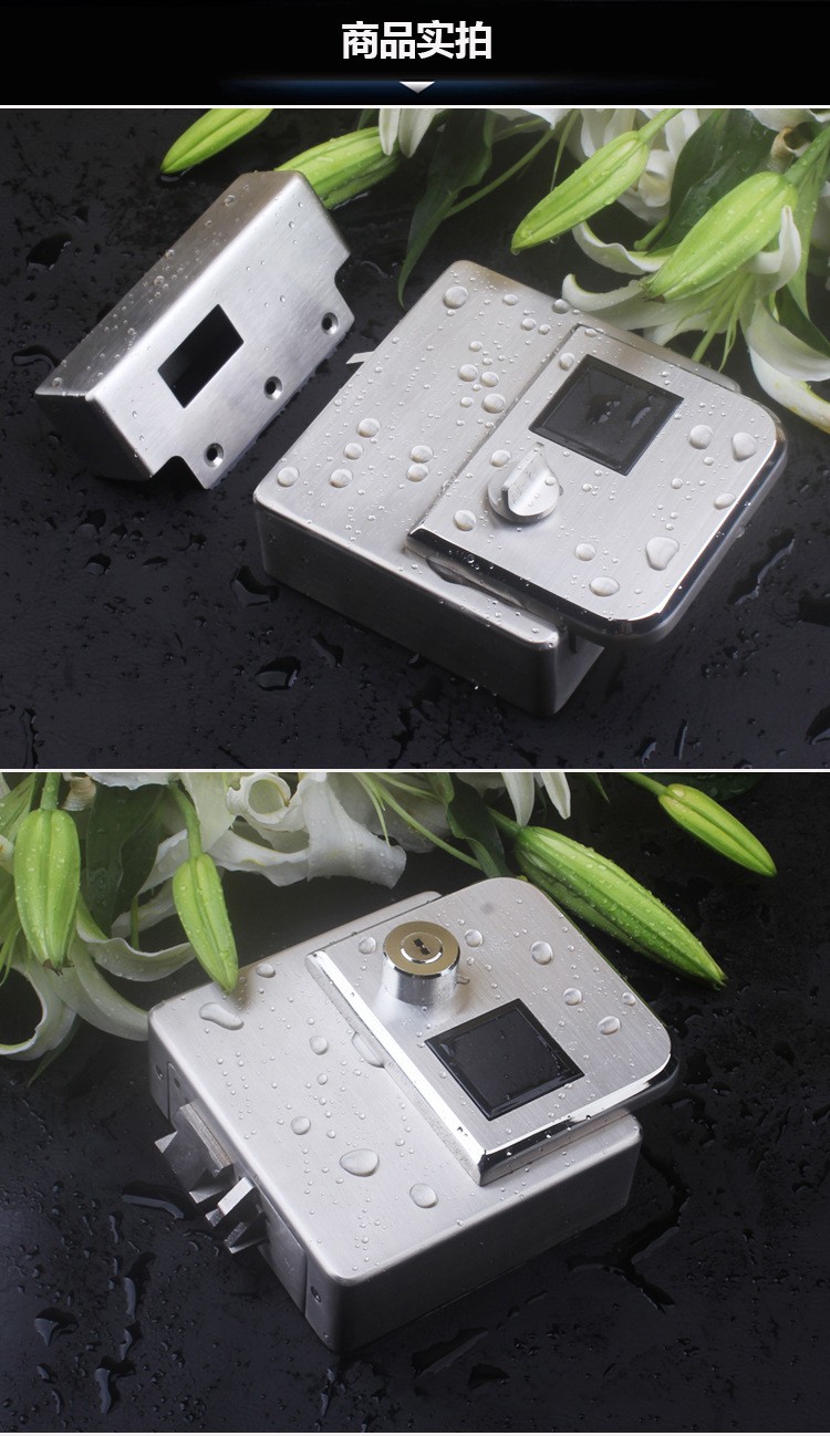 别墅户外庭院门锁 门防水指纹锁户外防雨室外别墅大门门禁防盗智能