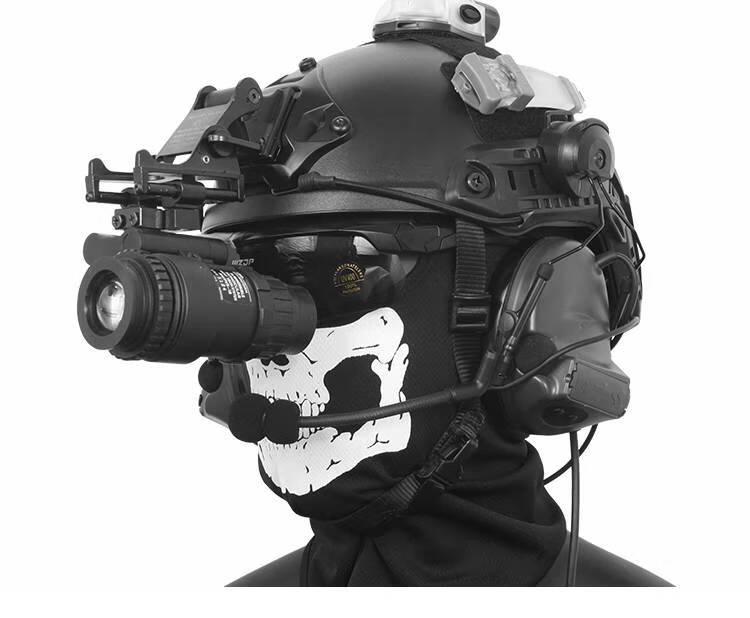 头戴式热成像夜视仪pvs-14日夜两用头盔式红外夜视仪 高清望远镜翻斗