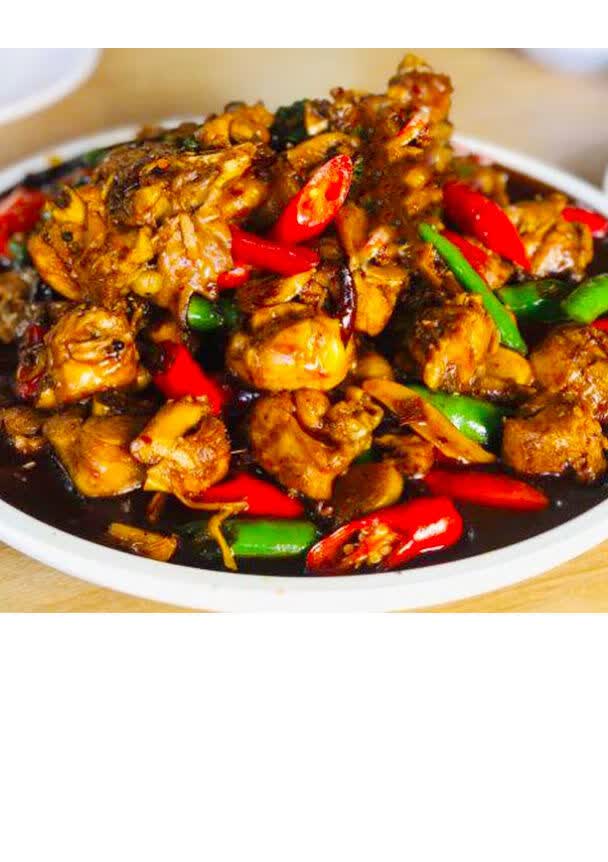 山东枣庄正宗辣子鸡真空包装柴地锅鸡临沂济宁徐州特产辣子鸡 特辣 散