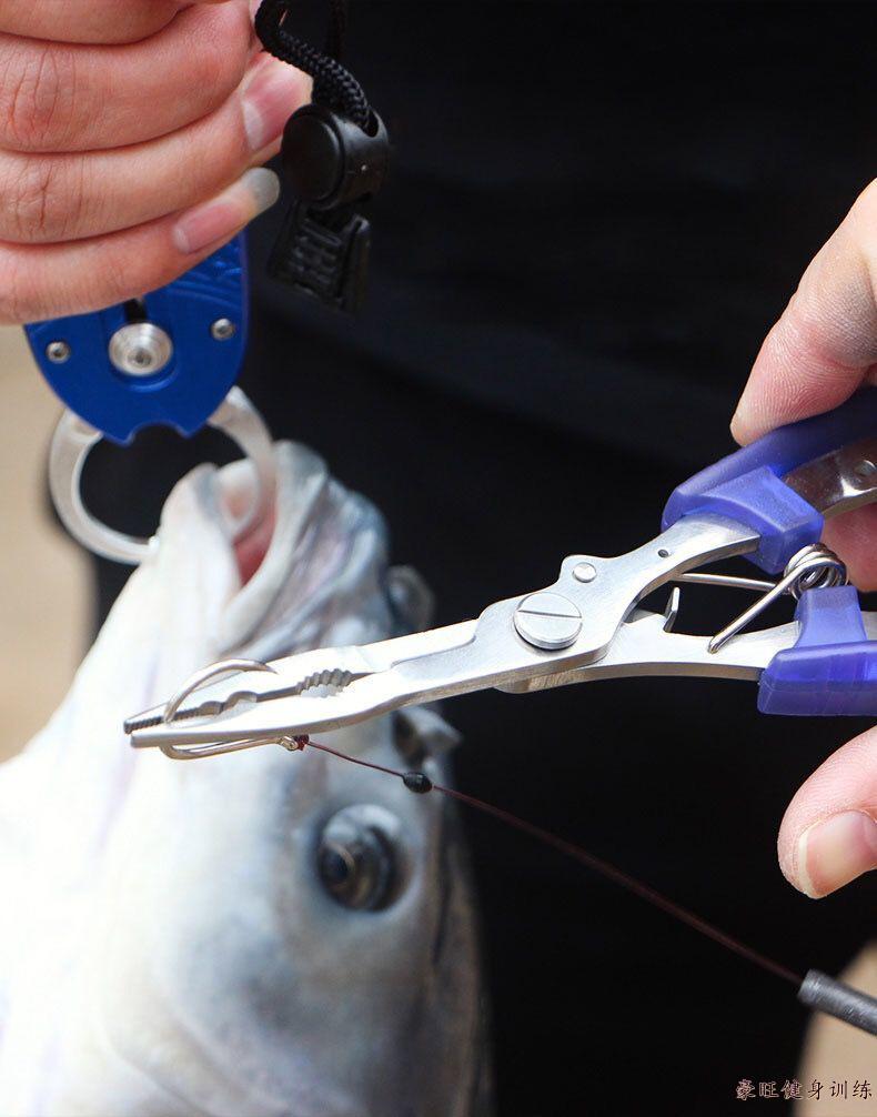 控鱼器控鱼钳路亚钳多功能取鱼器摘钩器取鱼钩绑钩钳子一体路亚钳b款