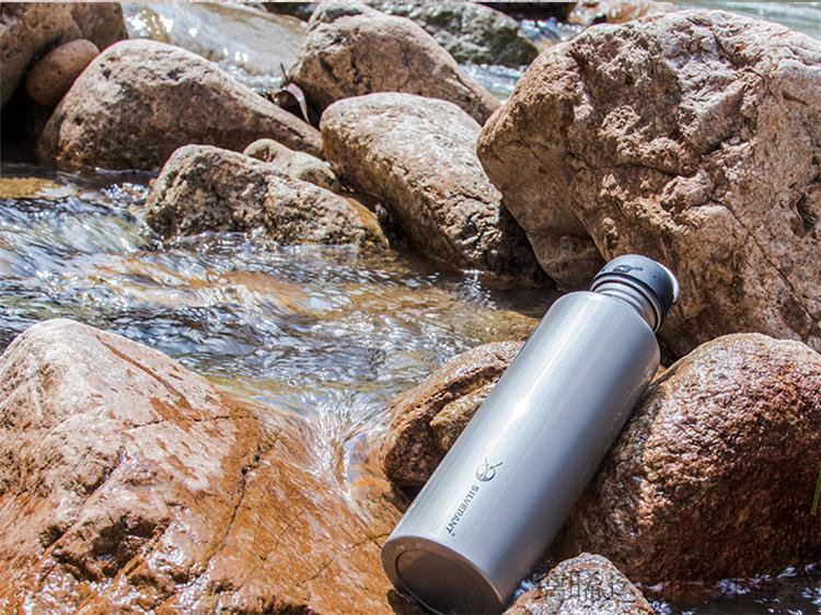 骑行水壶800银蚁钛水壶纯钛水杯户外徒步旅行便携骑行大容量钛合金