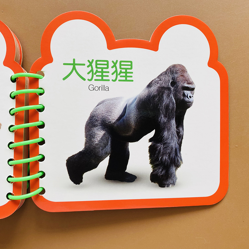 早教书加厚防水防撕宝宝撕不烂认动物卡片0-1--3岁儿童小孩彩图动物