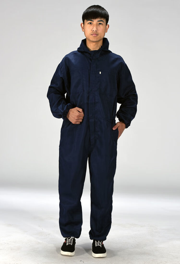开票连体劳保工作服套装男耐脏厂服车间劳保搬运服机修服连体防尘工装