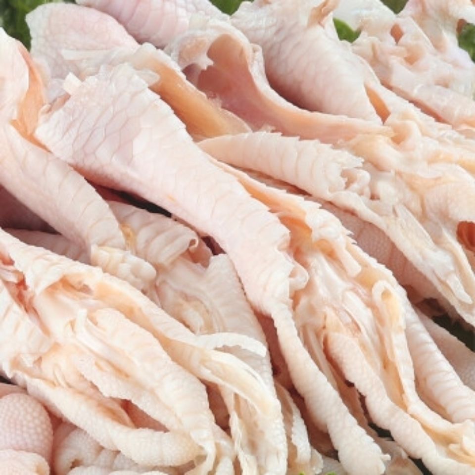 冷冻新鲜脱骨鸡爪4斤5斤去骨鸡爪冷冻无骨鸡爪火锅卤菜家用食堂 4斤装