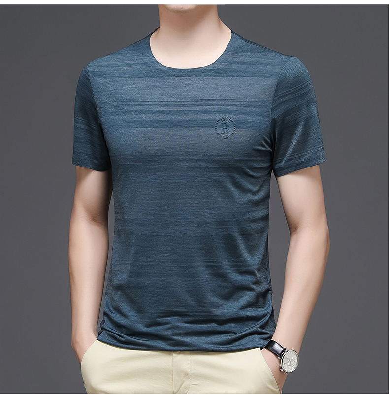 zordiece潮牌轻奢精品 男士短袖t恤圆领无痕速干 潮流成年人半袖体桖