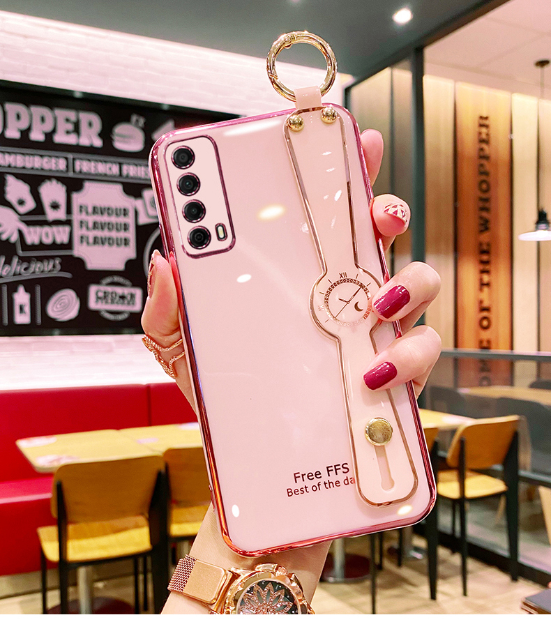 华为畅享20se手机壳畅想20es保护套5g电镀se5g腕带软壳ppa一al20女生