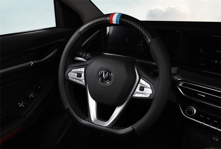 长安逸动plus方向盘套20款全新逸动plus四季运动手把套专用 黑色红线