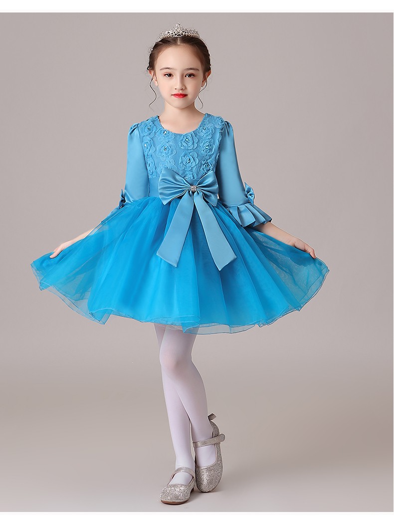 六一儿童演出服女童公主裙幼儿园大合唱蓬蓬纱小学生班级舞蹈服装