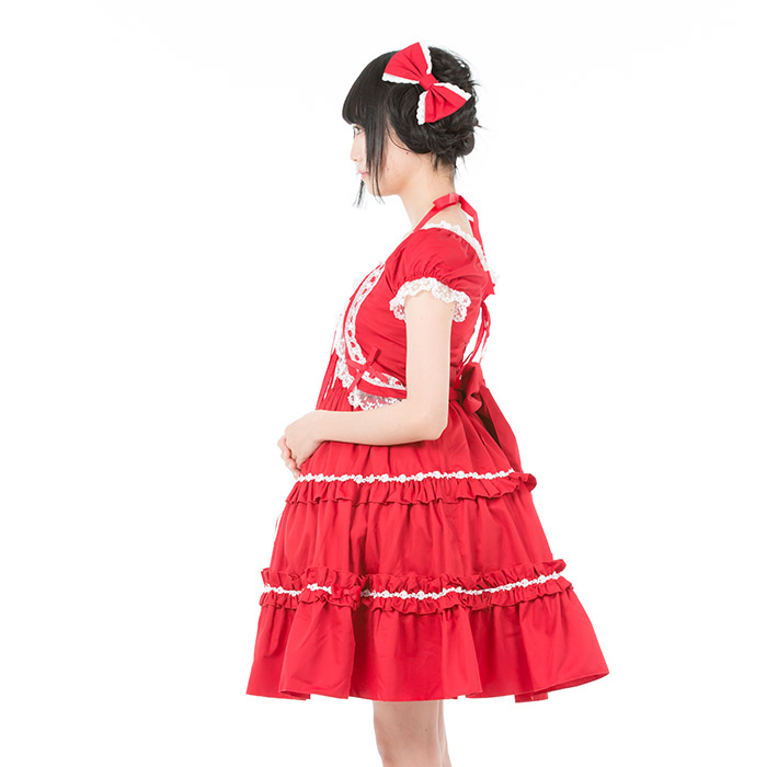 日本直邮rakutenbodylinelolita洛丽塔夏日茶会经典款短袖连衣裙362