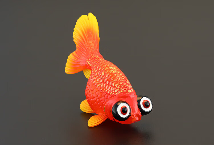 实心儿童仿真动物玩具动物模型金鱼望天球水泡眼狮子头认知礼物 8款