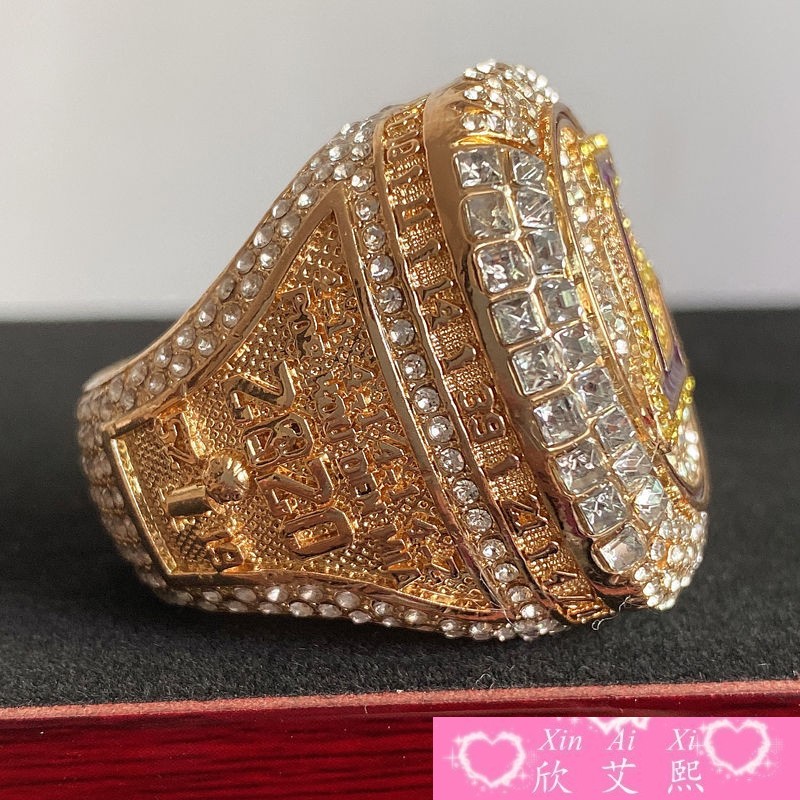 2020年nba总冠军戒指洛杉矶湖人队詹姆斯mvp纪念收藏合金饰品礼品