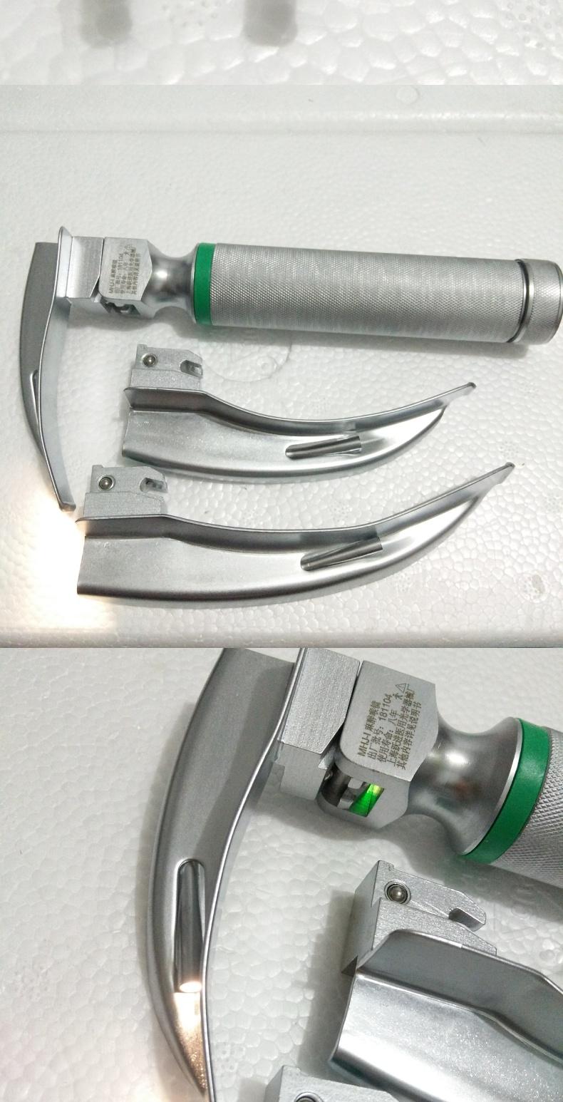 上海跃进申光麻醉喉镜专为疑难型气管设计不锈钢气管插管喉镜mhji成人