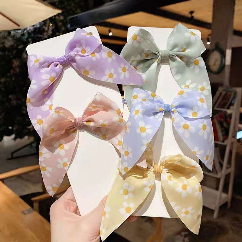 简约韩版蝴蝶结头绳网红ins发圈皮筋扎头发绳时尚女学生饰品 #15#波点
