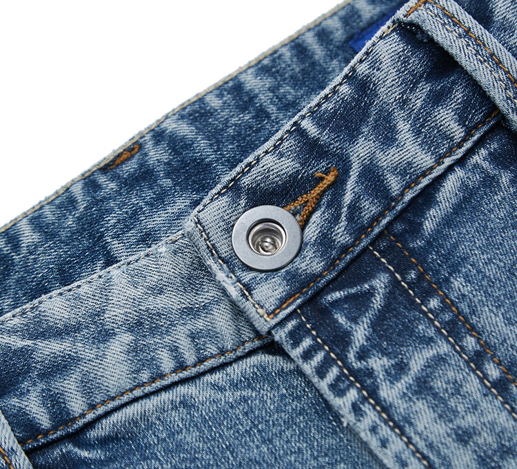 jackjones【新疆棉】杰克琼斯秋男潮流休闲舒适猫须破洞水洗牛仔裤