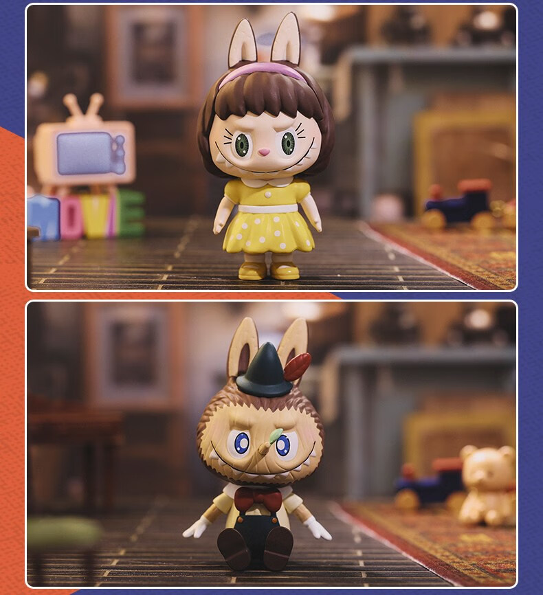 popmart泡泡玛特 labubu精灵玩具系列潮玩公仔 俄罗斯套娃 保证不退换