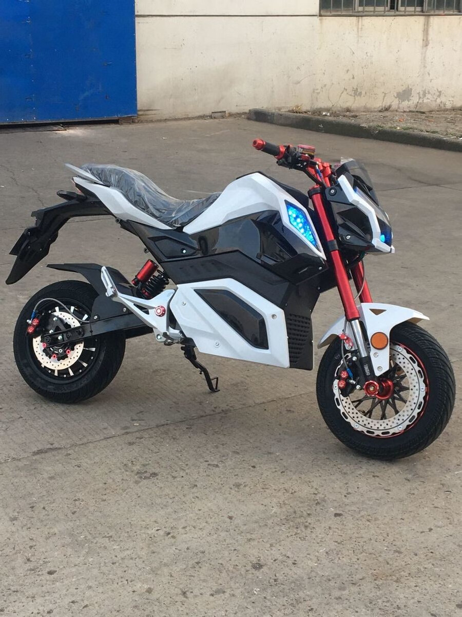 z6电摩电动车m5中置高速大功率改装酷车72v电动摩托车96v 1200瓦72v20