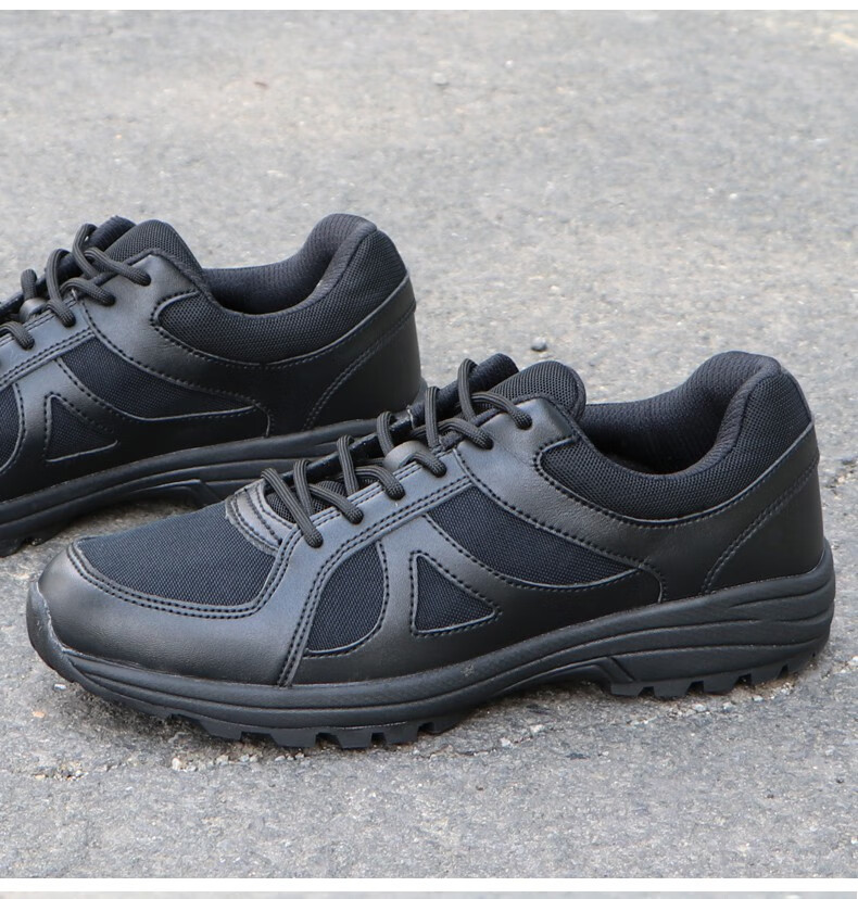 作战男靴训练鞋子16黑色作训鞋低帮跑鞋夏透气超轻pap作战训靴品质