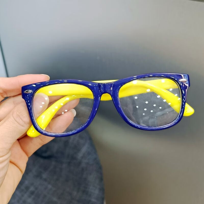 儿童硅胶防蓝光眼镜男女童护目镜学生看手机电脑抗辐射平光镜软胶