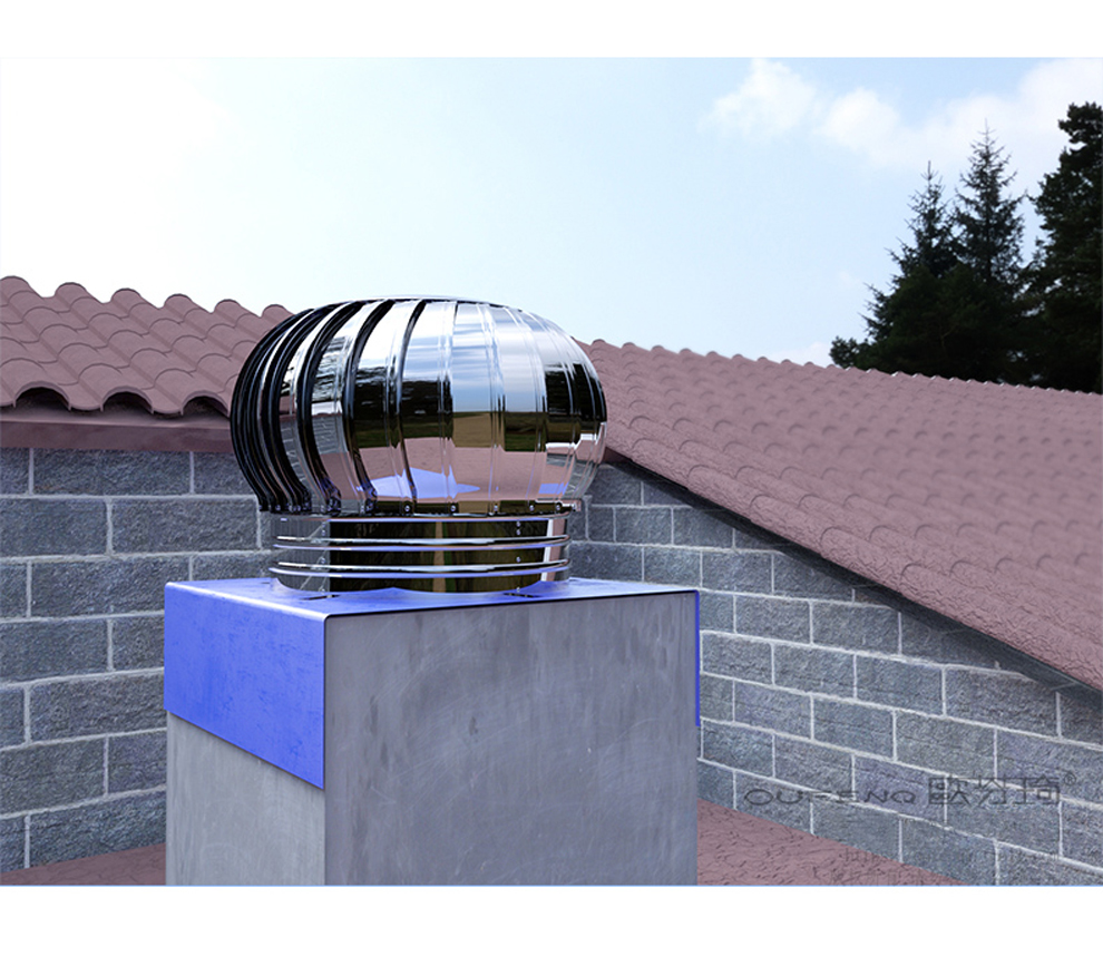 欧芬琦oufenqi304不锈钢无动力风帽屋顶通风器风球工业厂房烟道透气帽