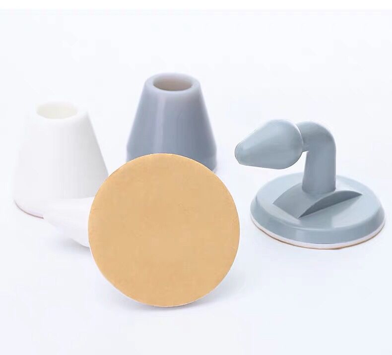 门吸硅胶防撞门挡免打孔地吸防撞器吸门器防撞垫墙装款经典米白色静音