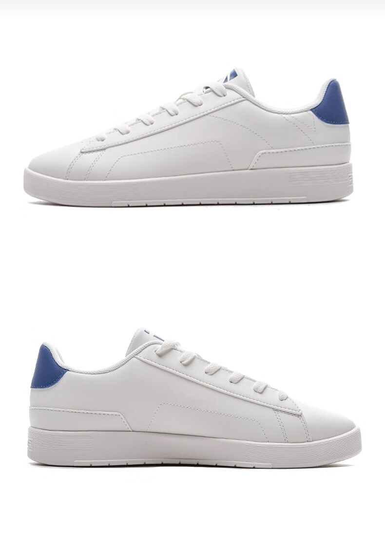 安踏板鞋男2020年冬季款舒适休闲运动鞋冬季百搭小白鞋 象牙白/黑 39