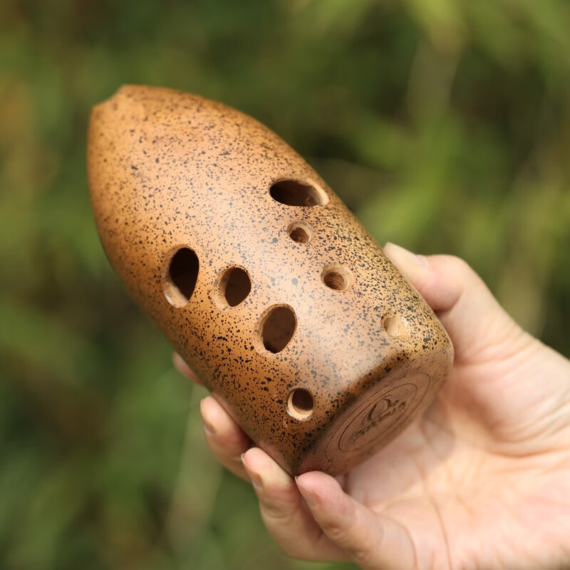 冯氏陶埙10孔宽音域双八度高音3埙高咪双腔易吹灵敏音准陶埙红陶专业