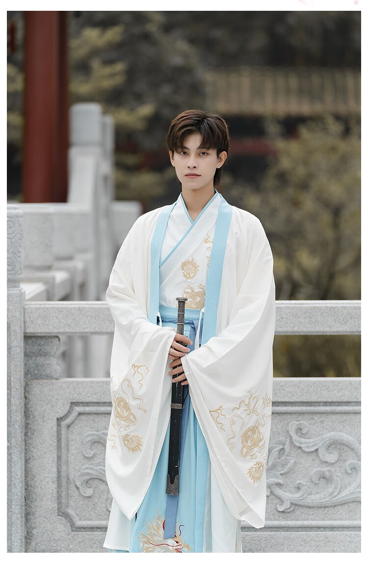 展缘原创凤栖晋制汉服男古风男士仙气飘逸交领古装侠客书生中国风学生