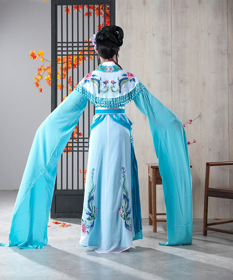 戏服戏曲服装越剧花旦狸猫换太子李妃娘娘图案可选定制舞台演出表演服