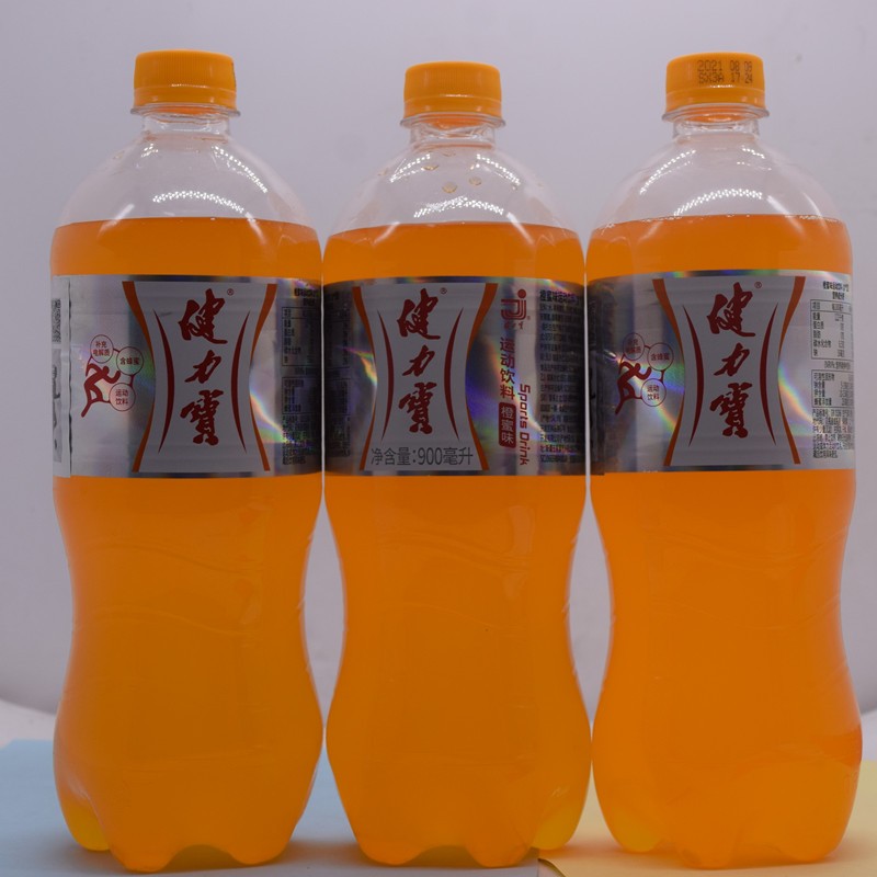 健力宝橙蜜味900ml瓶运动饮料整箱味汽水90后怀旧碳酸瓶装果味饮 900