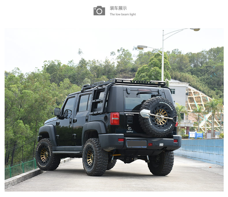 bj40l行李框18款改装车顶锰钢旅行越野防滚架 bj40l四门南非钻行李架