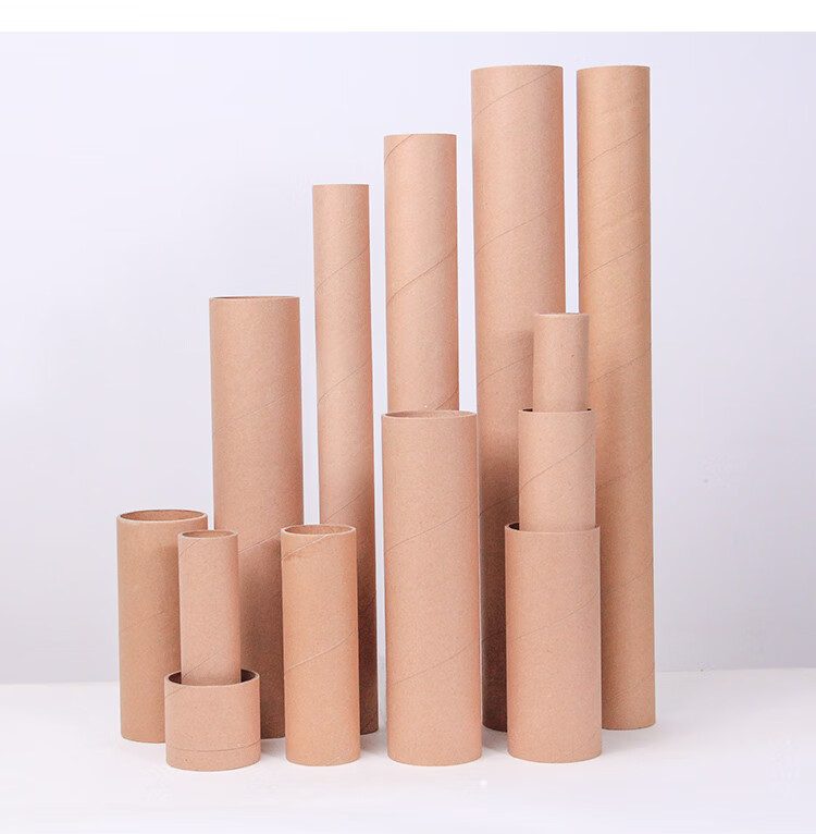 微壹起纸管纸筒圆形海报筒纸筒芯纸筒创意画筒圆筒 长20cm【10根】