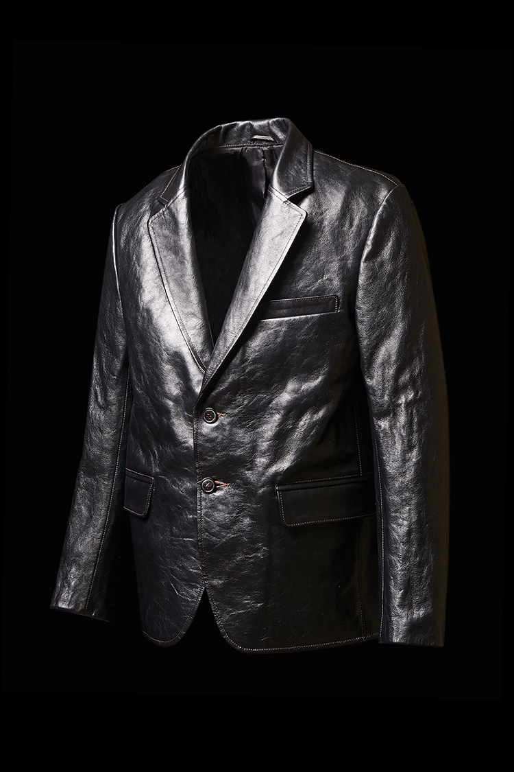 手工定制新喜马皮经典男外套复古修身皮衣夹克 黑色 私人定制详询客服