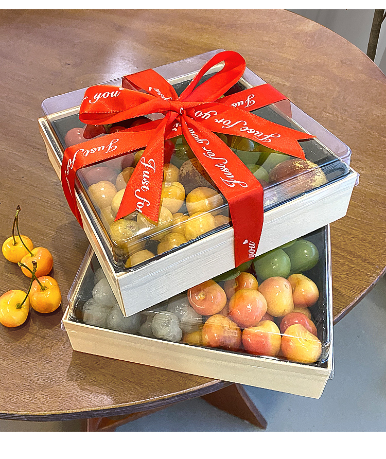 包装网红果切打包盒酸菜鱼餐盒椭圆形生鲜加厚分隔果篮创意试吃高定