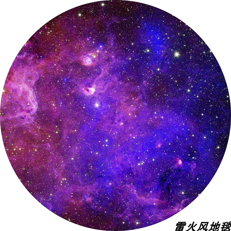 电竞椅地毯圆形圆形星空3d地毯卧室床边客厅茶几电竞椅阳台架子鼓防滑