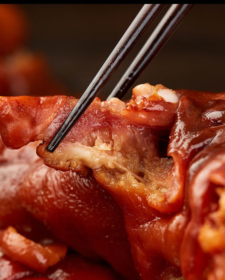 750g真空即食卤味猪爪熟食小吃猪手500g 整只带筋猪蹄500-550g【图片