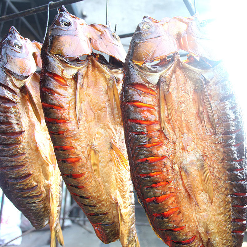 腊鱼湖南特产烟熏鱼咸鱼腊肉腊味干货农家自制整条腊鲢鱼腊草鱼 腊鲢