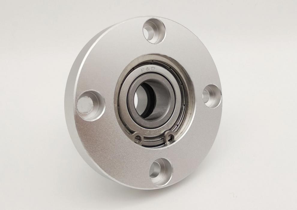 狗尾草 轴承座组件圆法兰衬套型 带扣环双轴承座轴承支撑座bfp bgrbb