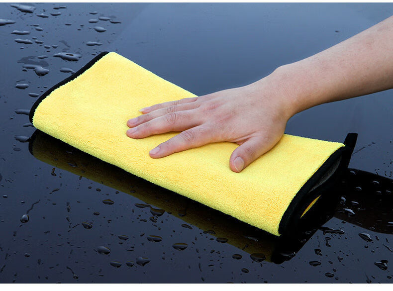 汽车车内专用巾洗车毛巾擦车布加厚车用用品抹布吸水擦玻璃百洁布一条