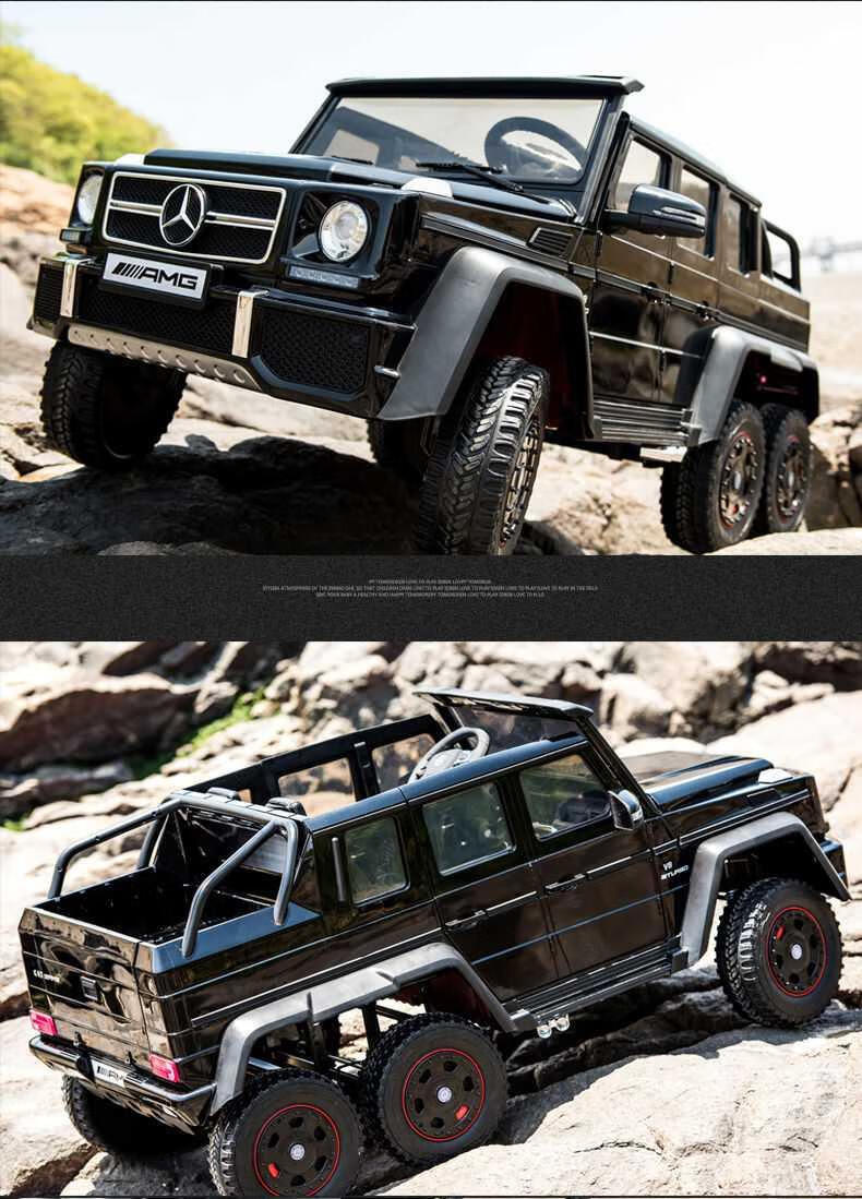 奔驰大g6x6越野车 儿童超大电动汽车六轮驱动 遥控摇摆男孩玩具可坐