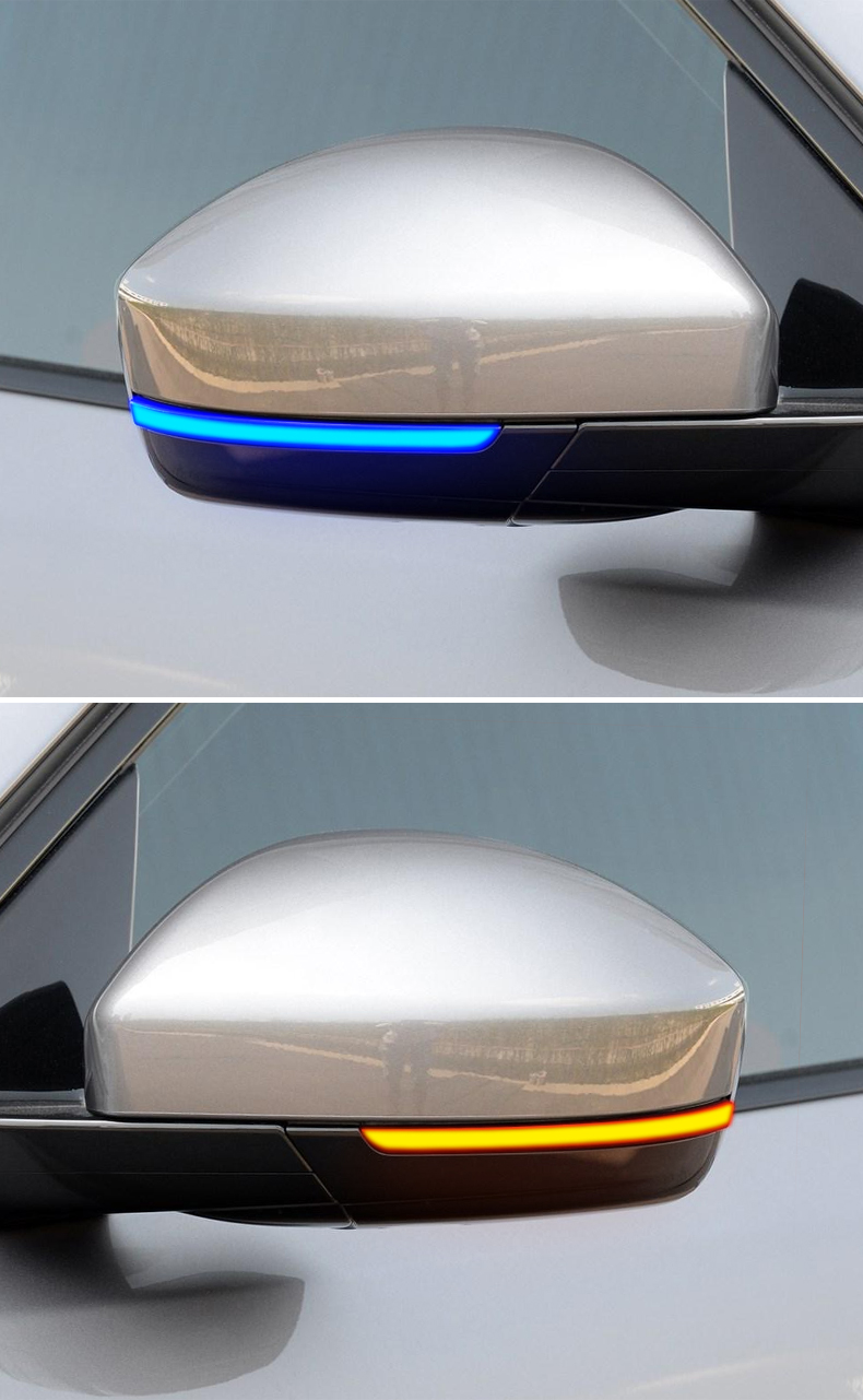 适用于捷豹e-pace流水转向灯f-pace改装倒车后视镜led流光警示灯 2018