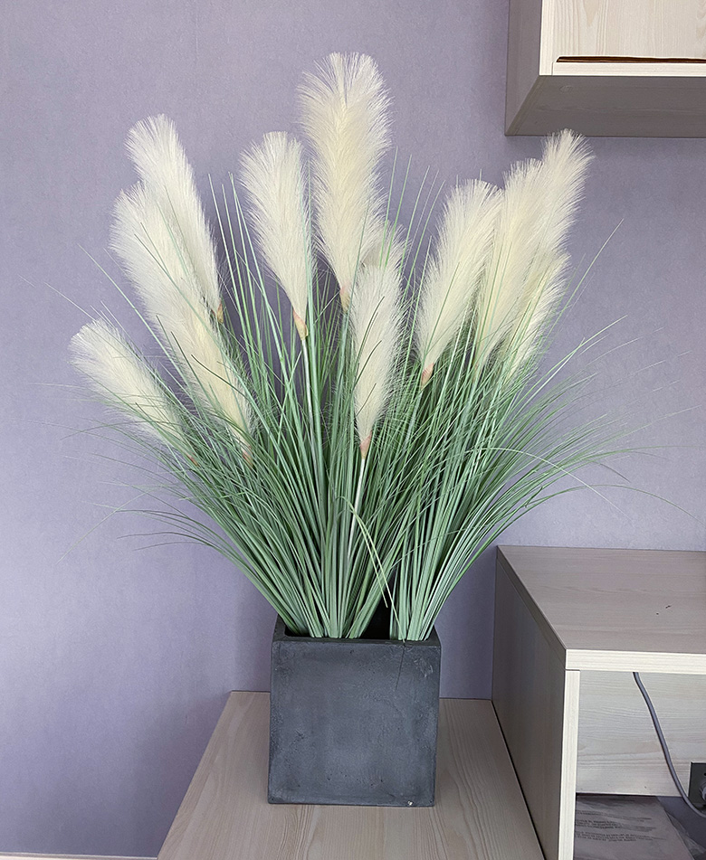 北欧仿真植物芦苇草狗尾草假花办公室餐厅绿植橱窗装饰摆件假花草 高