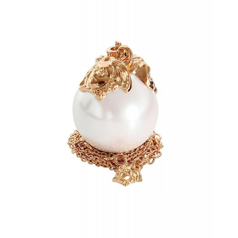 范思哲versace 珠宝首饰女士奢侈品镶珠坠项链 4j040 uni【图片 价格