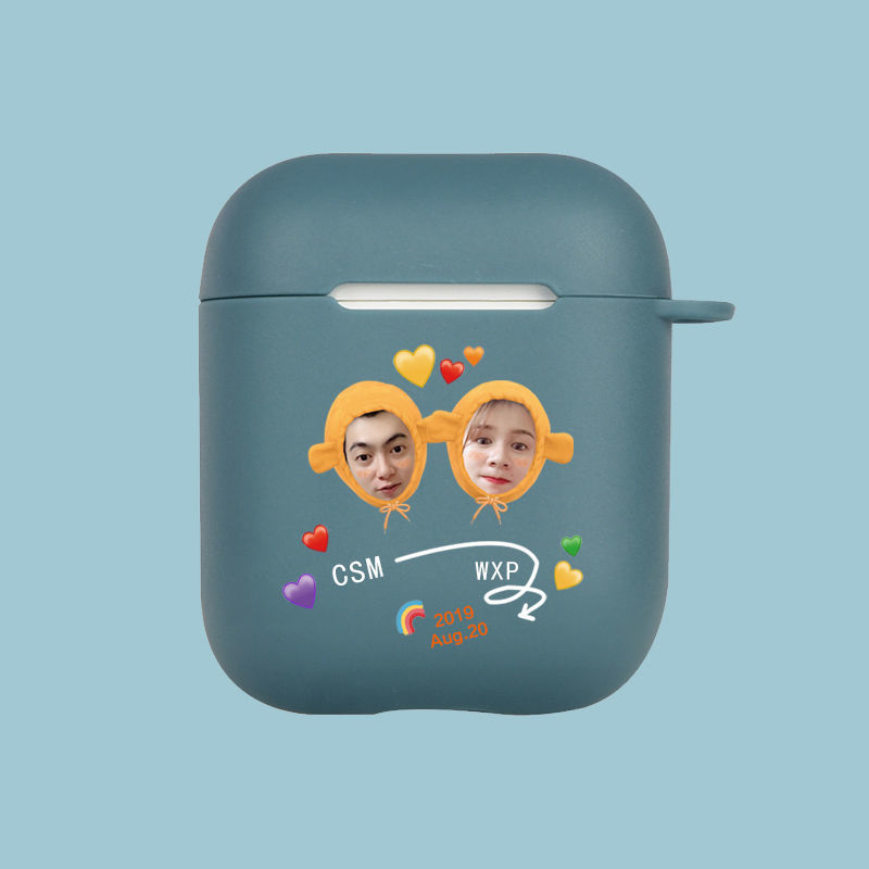 牛壳壳airpods耳机壳保护套来图定制苹果三代情侣12透明软壳3可爱pro