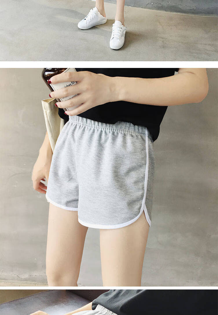 质百搭打底短裤女士宽松韩版春秋夏天运动家居可外穿热裤安全裤黑色xl