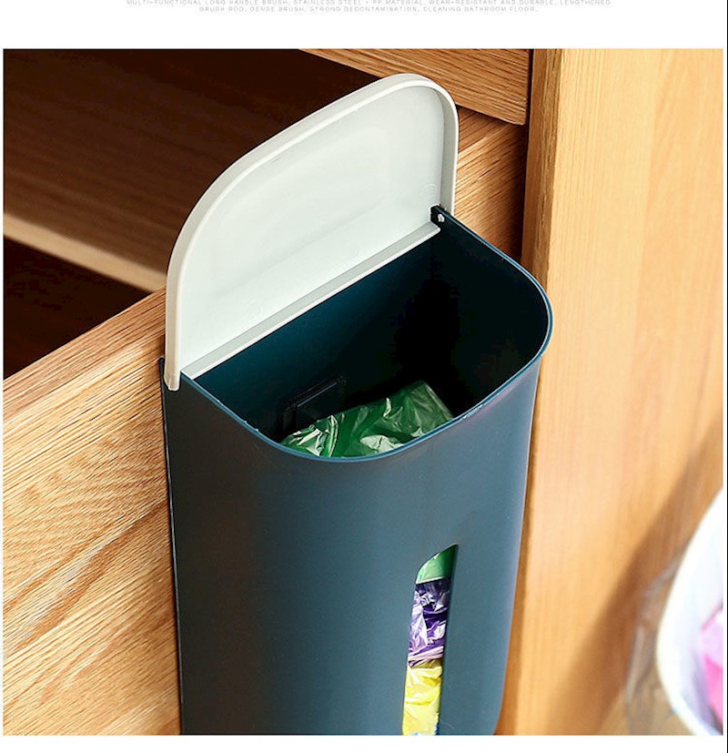 乖可爱垃圾袋收纳盒抽取塑料袋收纳盒装厨房方便袋子抽取整理盒壁挂式
