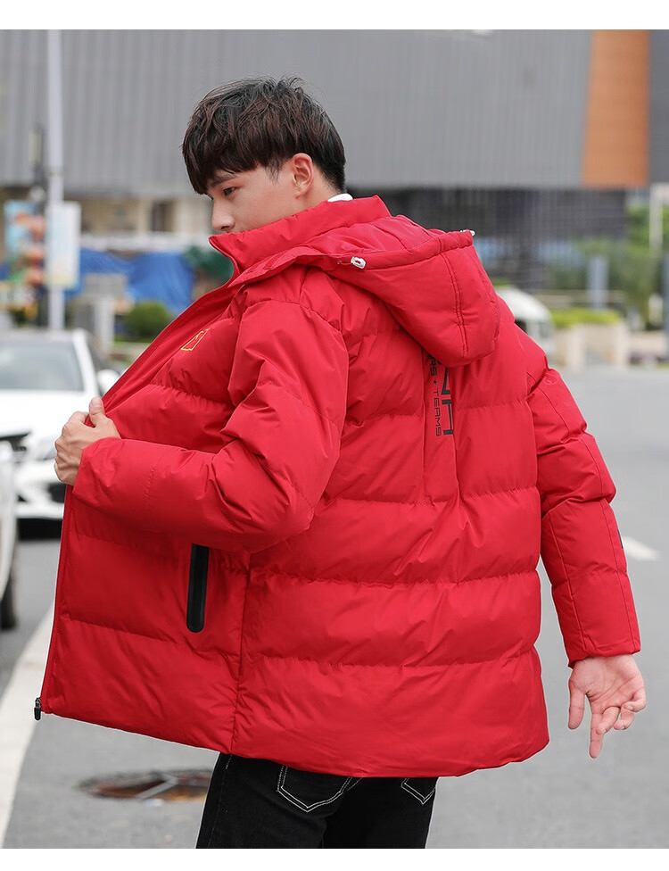 冬天游泳体育生中国队运动羽绒服大衣男短款冬季训练冬训外套定制款