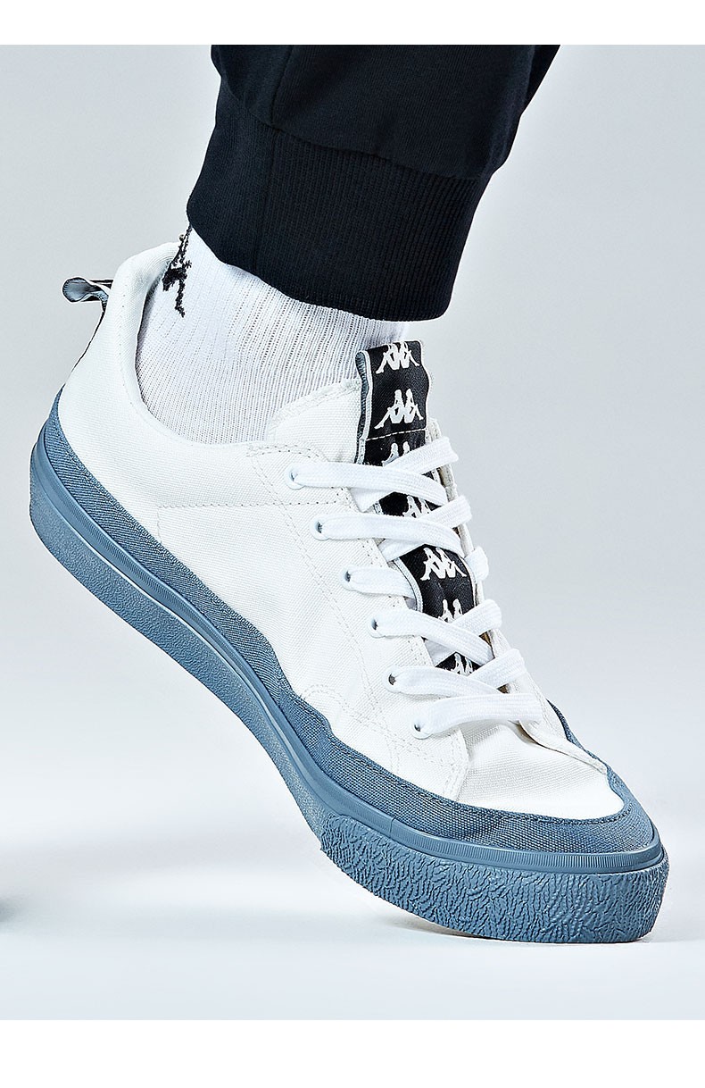 kappa卡帕帆布鞋情侣男女休闲鞋低帮板鞋运动鞋小白鞋k0bx5cc45d韩国